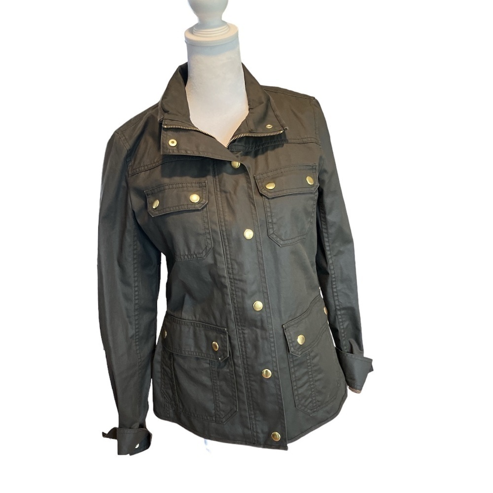 J Crew Resin-coated twill field jacket size XS - Picture 4 of 6